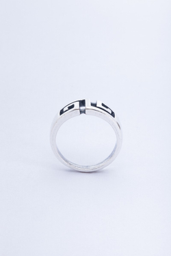 "Меандр" кольцо в серебряном покрытии из коллекции "Гауди" от Jenavi