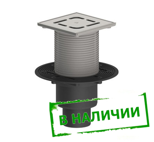 ТП-310-3000 Трап с подрамником из нержавеющей стали регулируемый Dn110/75/50