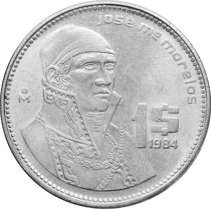 1 песо 1984 Мексика
