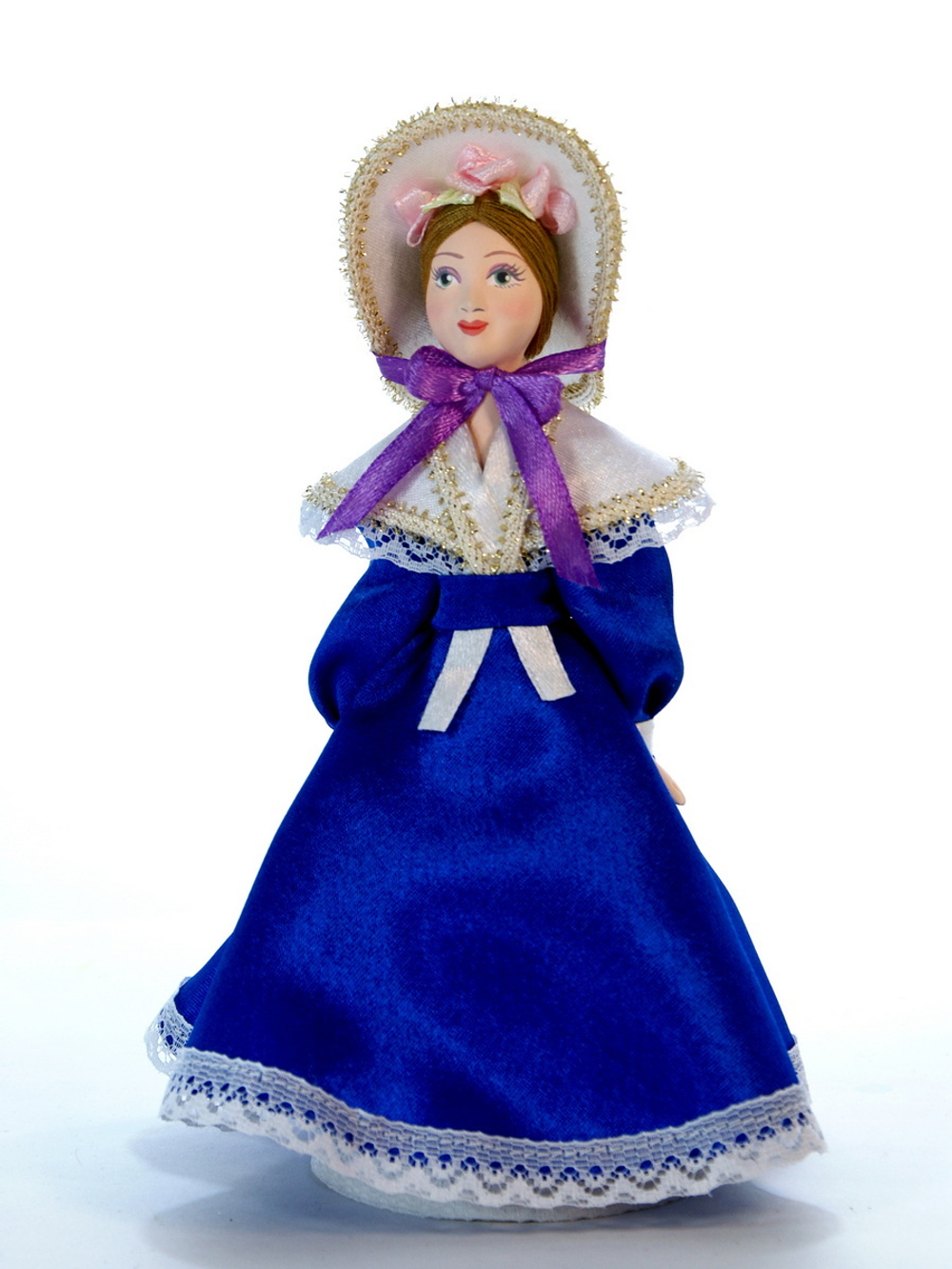 Кукла коллекционная Барышня в летнем платье 19 века