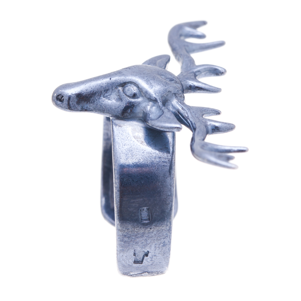 "Берлиоз"  кольцо в серебряном покрытии из коллекции "Animals" от Jenavi