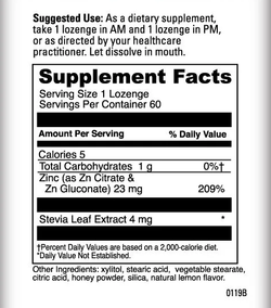 Zinc 60 Lozenge Biogeek
