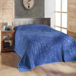 Покрывало 160x220 Arya home Botanical Garden голубой