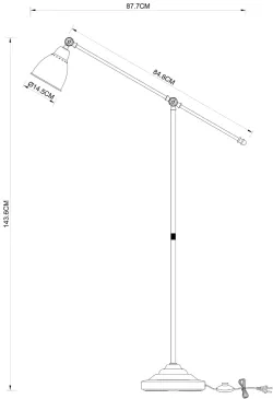 Торшер Arte Lamp BRACCIO