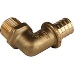 STOUT Угольник-переходник с наружной резьбой 20*R 1/2" для труб из сшитого полиэтилена аксиальный*