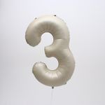 К Шар 40 Цифра 3  «Взбитые сливки» (БГ-60)