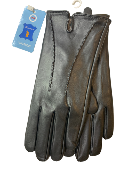 Yongsheng.Эко кожа. Подклад трикотаж-шерсть.Перчатки.Женские.10 шт в упаковке.