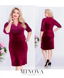 Платье 00260-бордо Minova