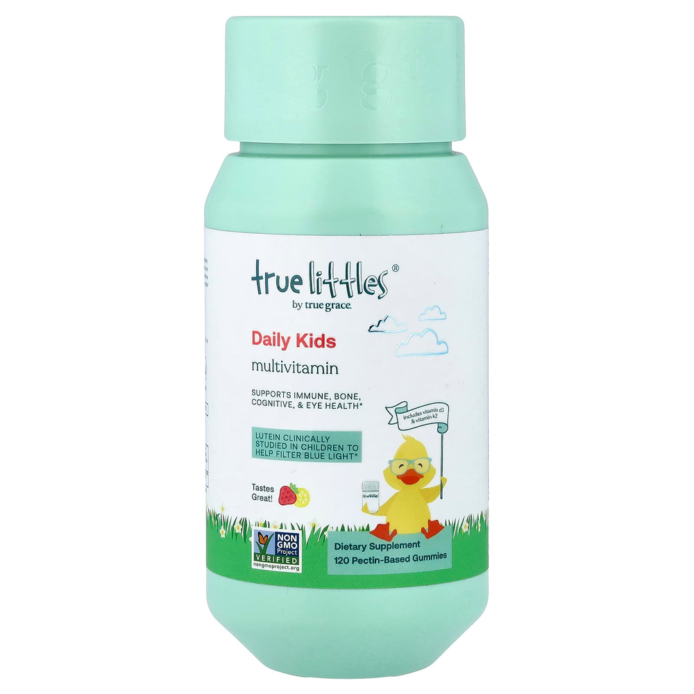 True Grace, True Littles® Daily Kids Multivitamin, 120 Pectin-Based Gummies