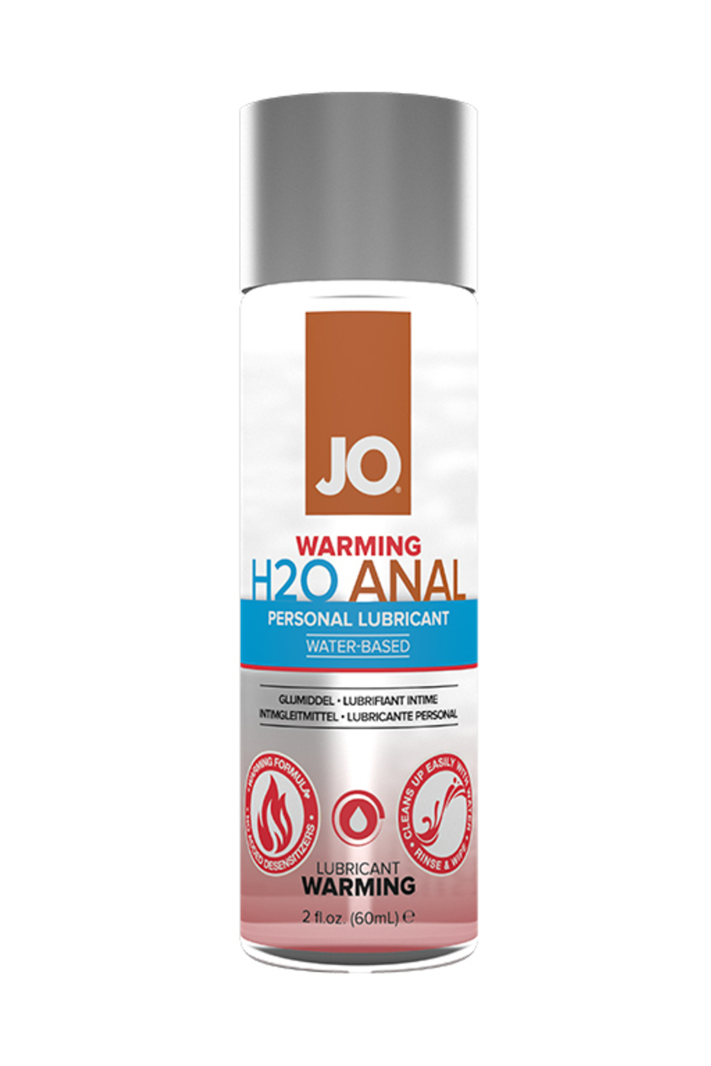 JO Anal H2O Warming Анальный согревающий на водной, 60 мл