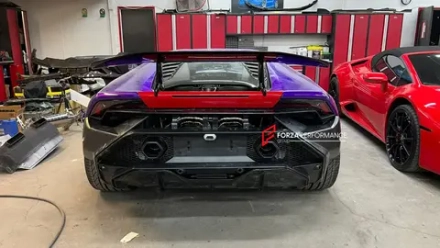 Карбоновый задний бампер для Lamborghini Huracan LP580 LP610 Evo 2014+ в стиле Tecnica Ламборгини Хуракан