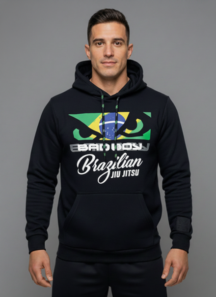Толстовка Bad Boy World BJJ  черная демисезон