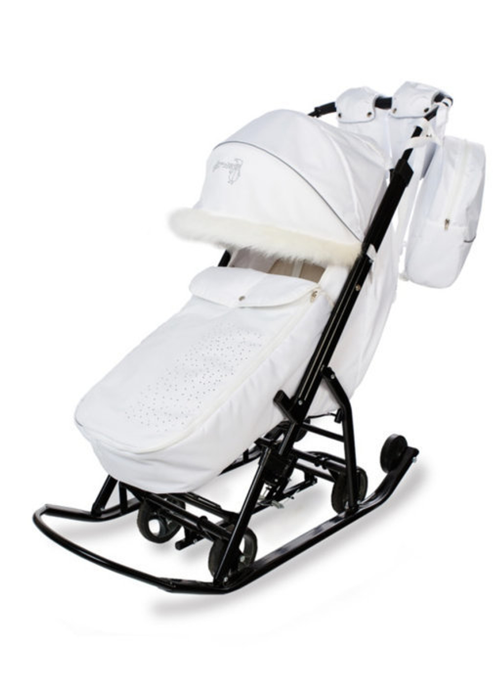 Санки-коляски Pikate КС Снеговик Белый