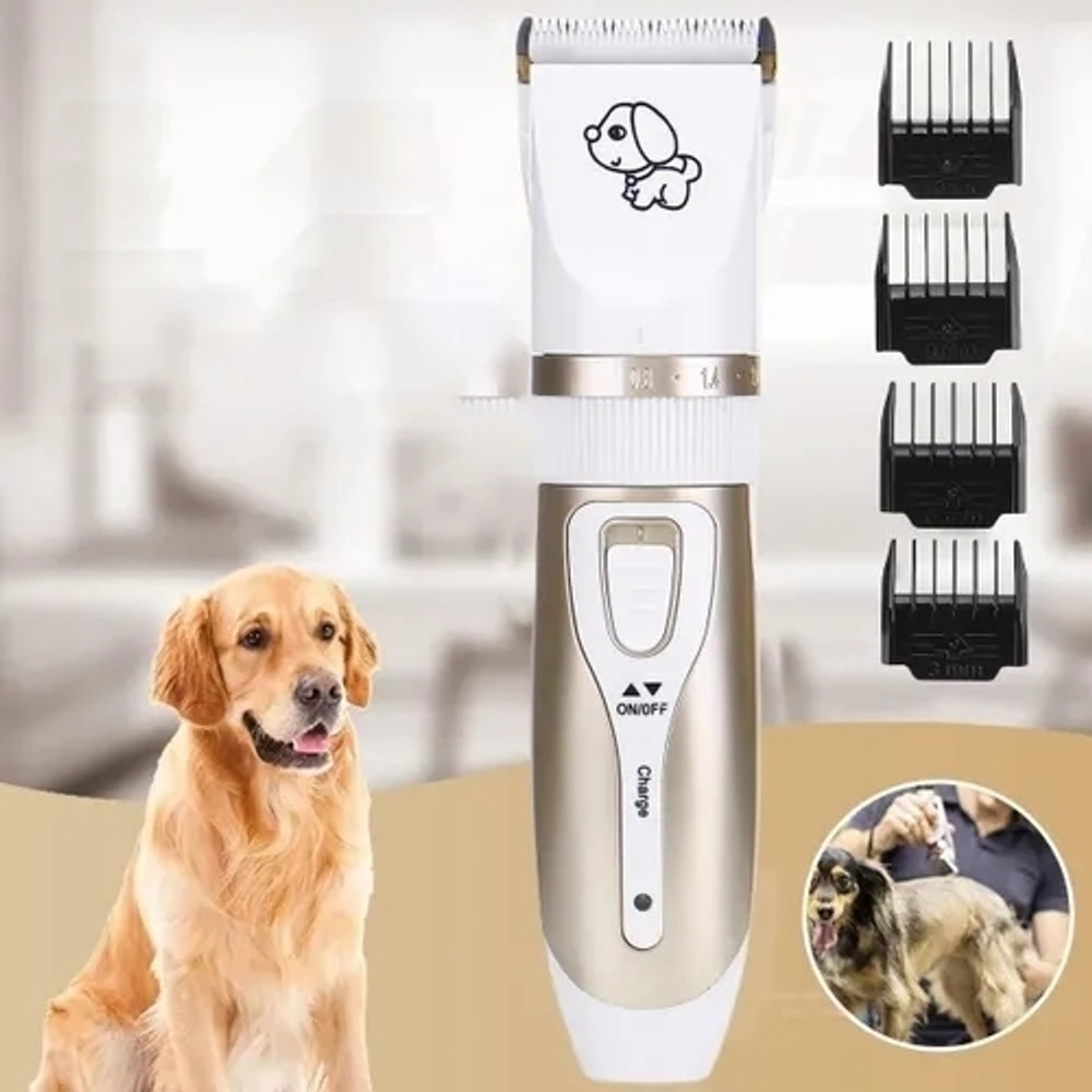 Машинка, Триммер для стрижки домашних животных, без вибрации и шума "Pet Grooming Hair Clipper Kit"