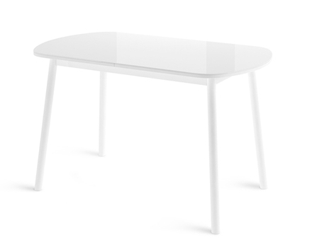 Стол МАМАДОМА Раунд 120, Стекло белый