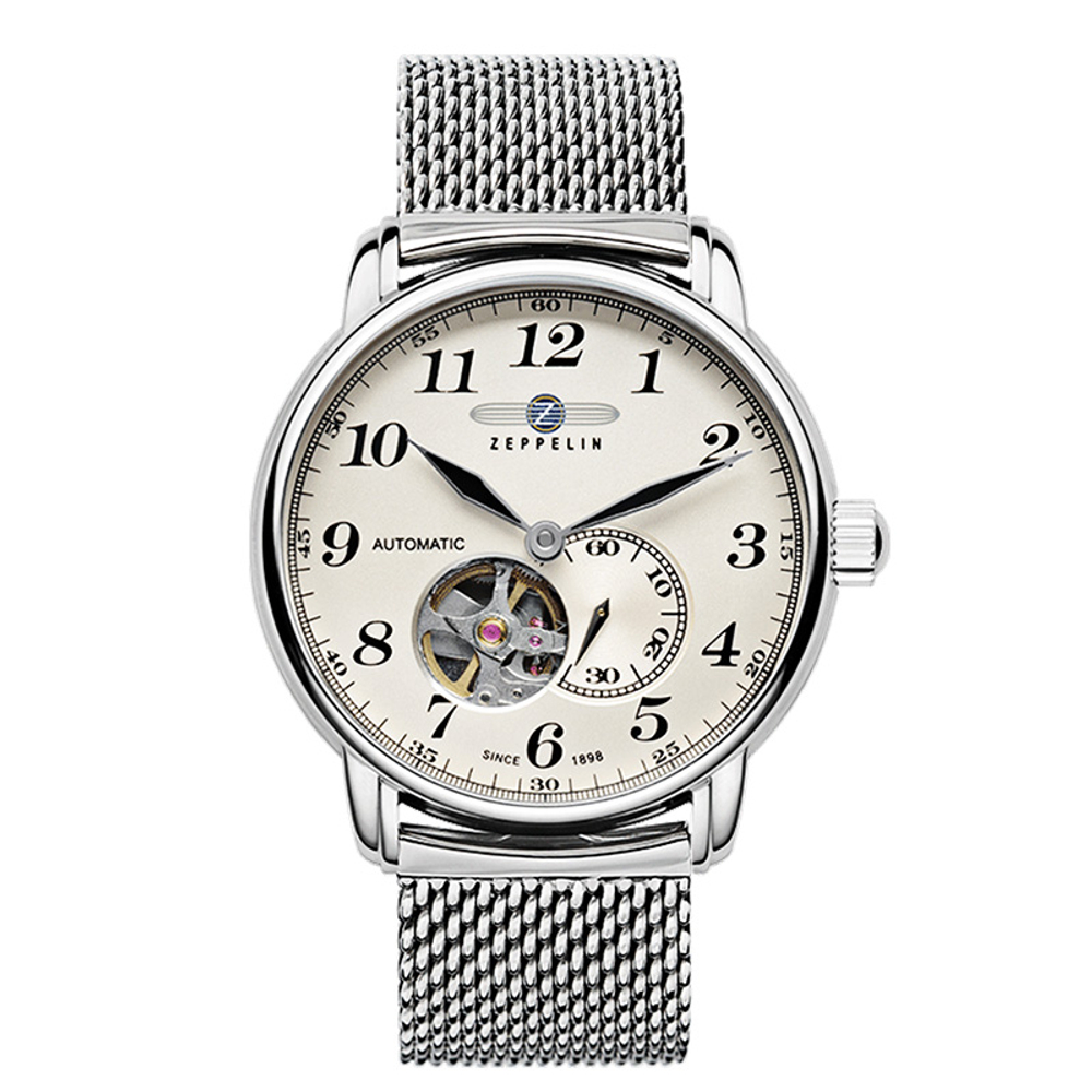 ZEPPELIN Piaget Collection Automatic Mechanical Movement Men"s Watches Watch 40 White Dial