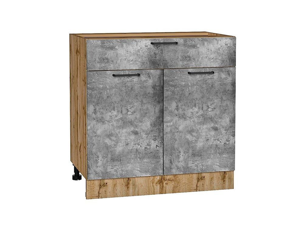 Шкаф нижний с 2-мя дверцами и ящиком Флэт