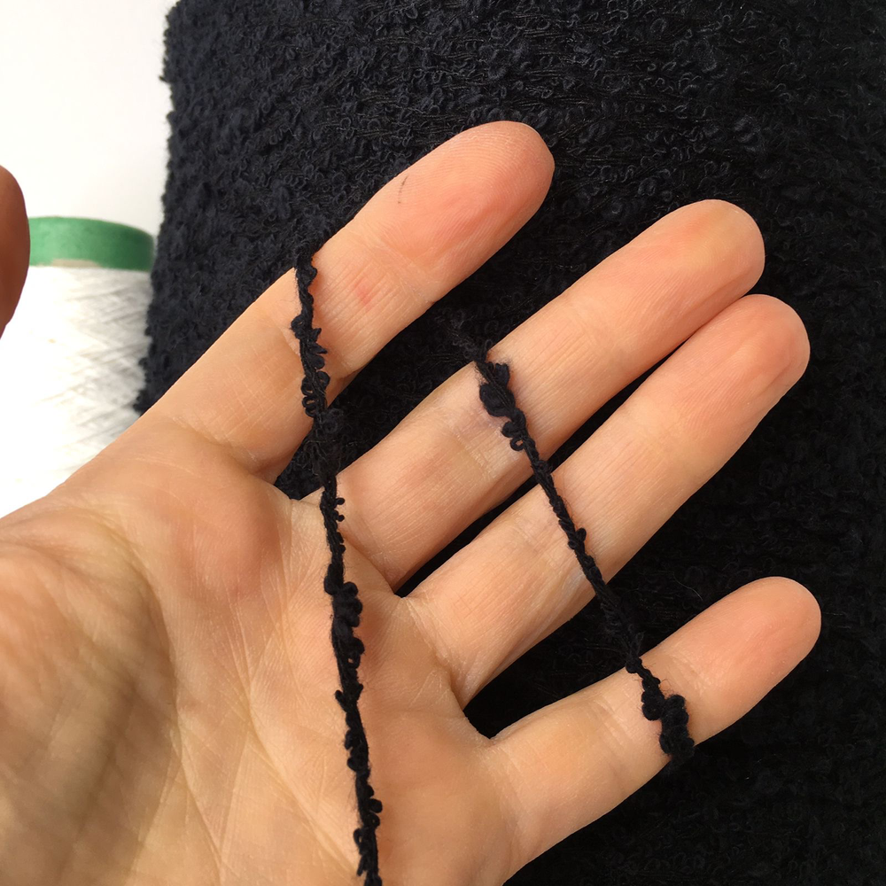 ECUADOR - lineapiu'; 43% хлопок, 43% лён, 14% п/а; 150м/100гр; col. B7215, цвет: чёрный + тёмно-синий;