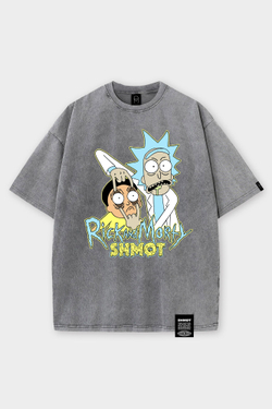 Футболка SHMOT "RICK & MORTY 2" GARMENT DYE Серый