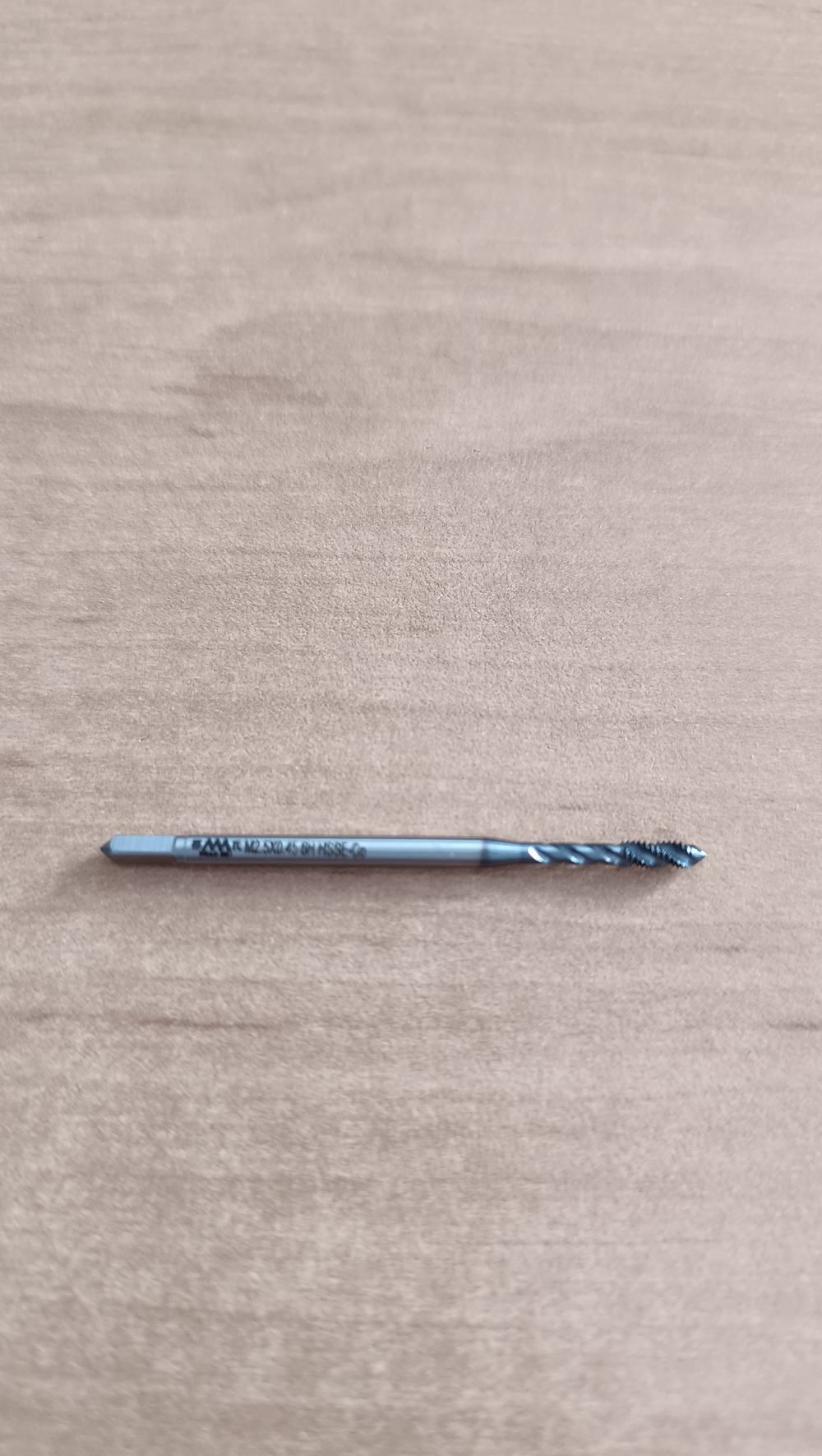 Метчик машинный М2,5 DIN371 6H HSSE-Co TICN винтовая канавка