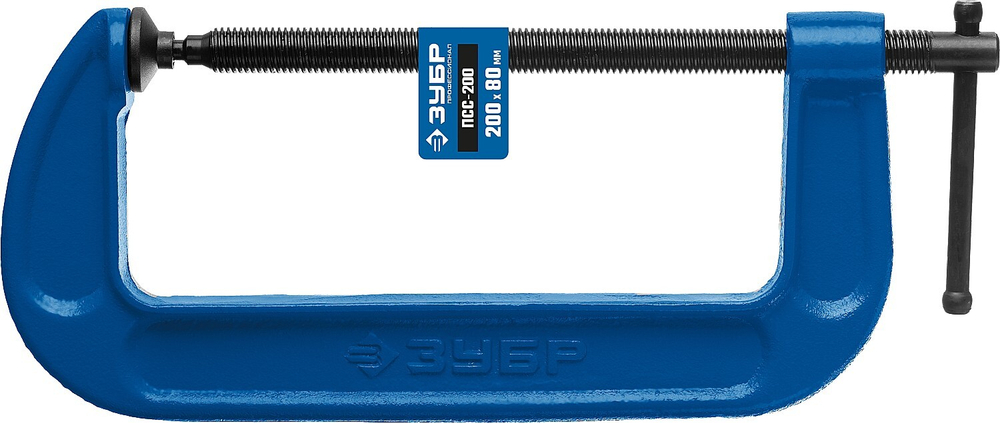 ЗУБР ПСС-200, 200 мм, G-образная, струбцина, Профессионал (32245-200)