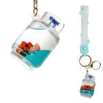 Брелок с водой 5-6 видов микс, с-30954