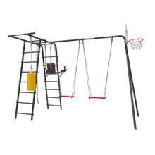 ROMANA Спорт Плюс 2 (антрацит) (с фанерными качелями)