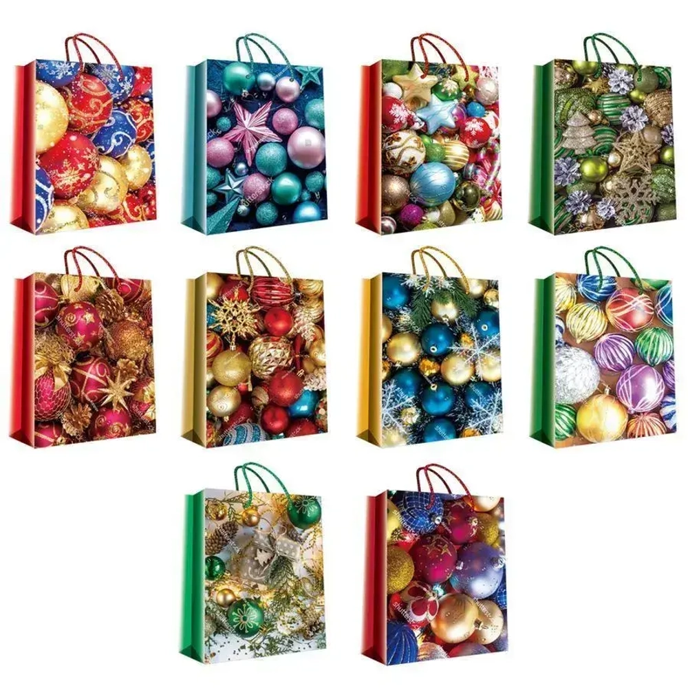 Пакет подарочный 12+6см НГ, ламинированный Ассорти (х1) Китай (комплект 20 шт)