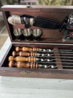 Шашлычный набор деревянный / большой