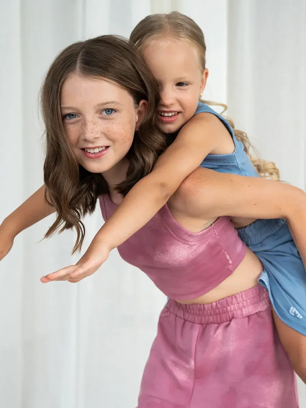 Летний кроп топ трикотажный детский варенка