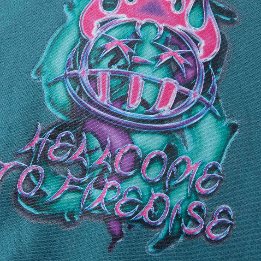 Худи YMKASHIX Hellcome Firedise Темно-Зеленый