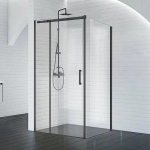 Душевой уголок BelBagno ACQUA AH-1 130x90 прозрачный/черный