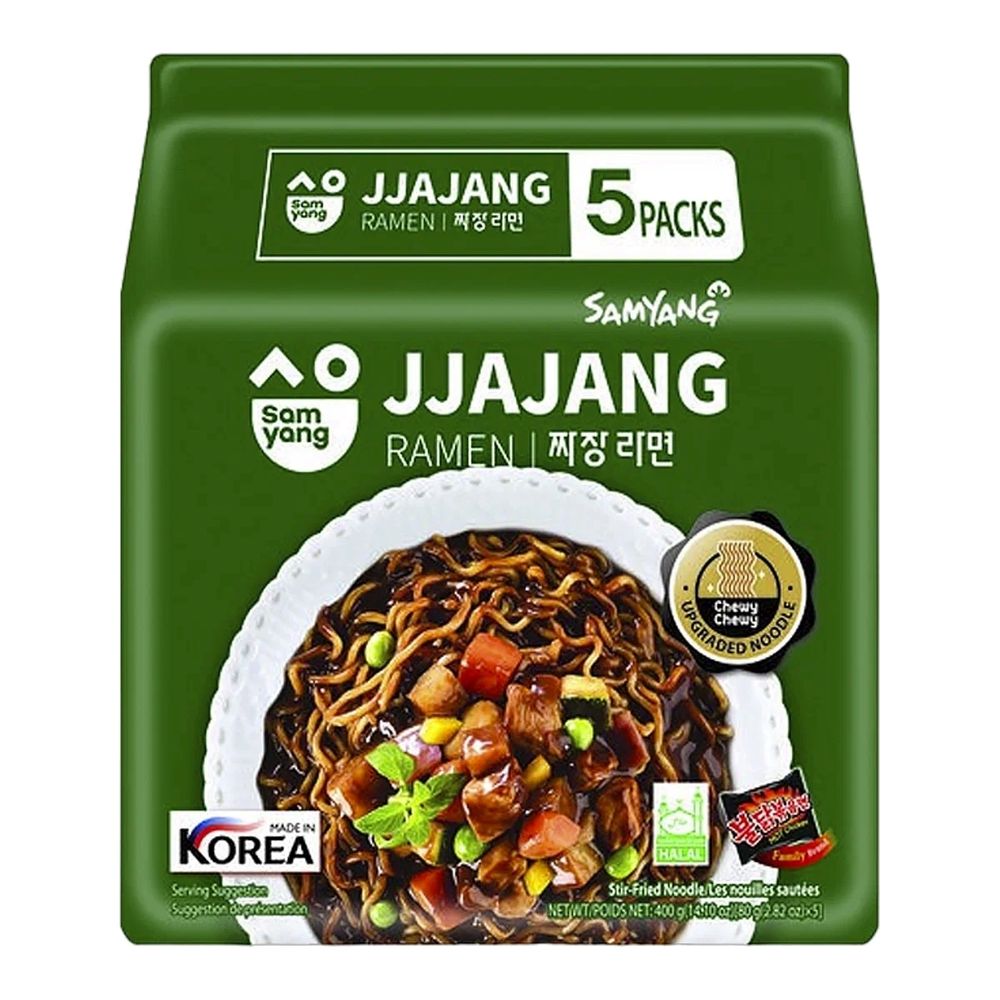 Лапша быстрого приготовления Samyang Jjajang Ramen 80 г x 5 шт