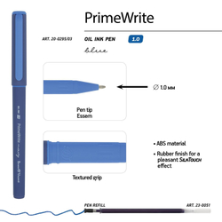 Ручка шариковая масляная BRUNO VISCONTI "PrimeWrite", СИНЯЯ, "Navy", ассорти, линия письма 0,4 мм, 20-0295/03