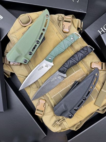 Нож тактический НОКС Майор Н модель 629 сталь Д2 Black (629-500431) - черная рукоять