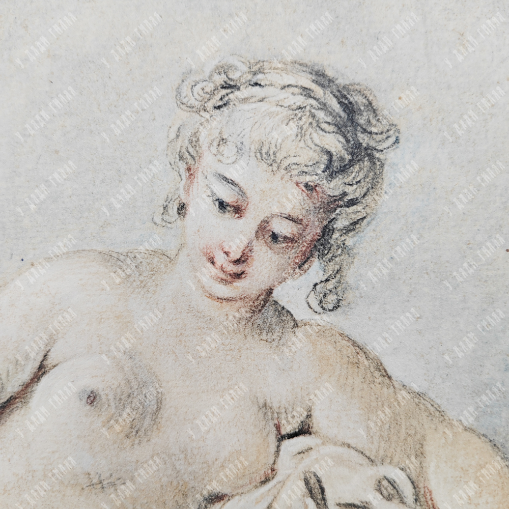 Буше Франсуа. Венера с Купидоном и голубями. Музейная репродукция XIX в. Музей Альбертина.