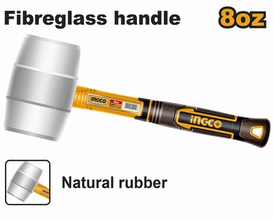 Киянка резиновая 220 гр. SUPER INGCO HRUH8908 INDUSTRIAL