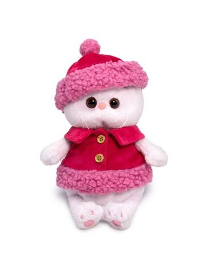 Мягкая игрушка Ли-Ли Baby в жилетке и шапке с отделкой 20см