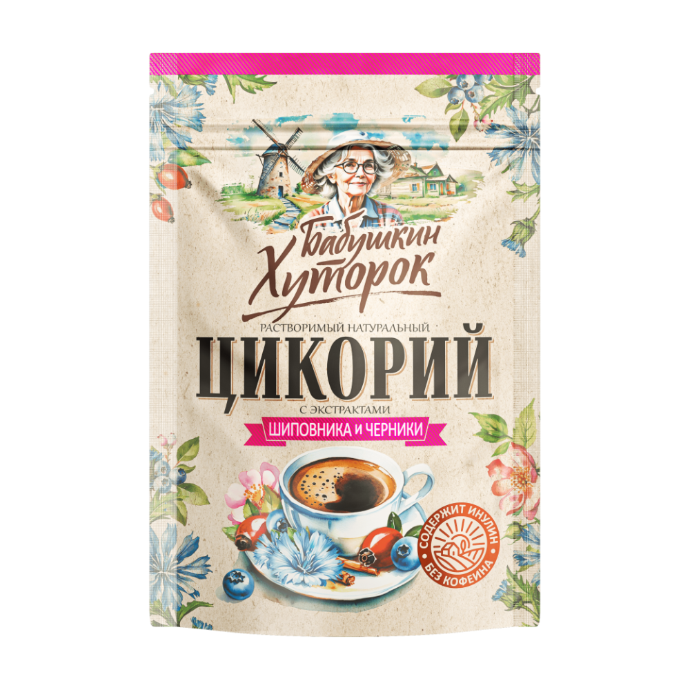 Цикорий Бабушкин Хуторок с экстрактом шиповника и черники 100 гр