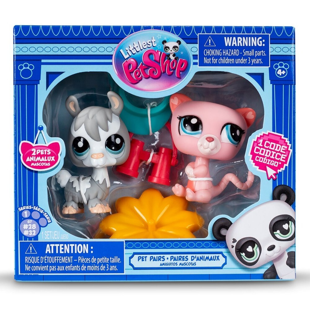 Littlest Pet Shop - игровой набор пряток с двумя животными 2-PAK + аксессуары LPS00525 / артикул   LPS00525 5  / GTIN 5904754607957