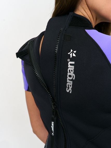 Гидрокостюм Sargan Nero 2.0 Shorty Pro lady 2 мм черно-сиреневый
