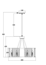 Подвесной светильник Maytoni MOD087PL-06G