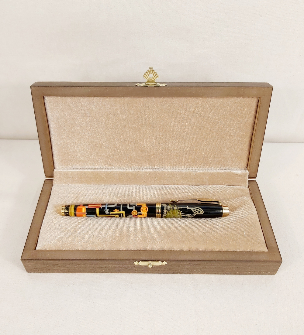 Ручка Parker с ручной росписью Палех "Подарок нефтянику"