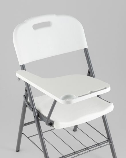 Стул складной банкетный со столиком и полкой