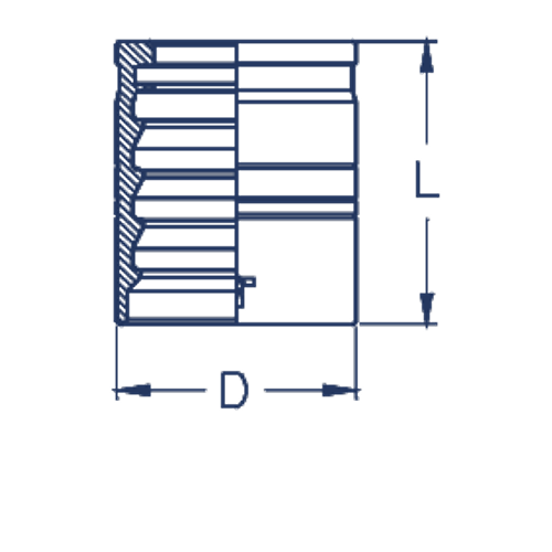 Муфта DN 25 1SN/2SN/2SC с зачисткой