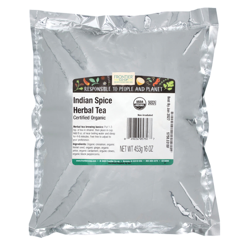 Frontier Co-op, Органический травяной чай с индийскими специями, 453 г (16 унций)