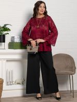 Блуза Лунная ночь (бордовая) Б15071-30М LT Collection