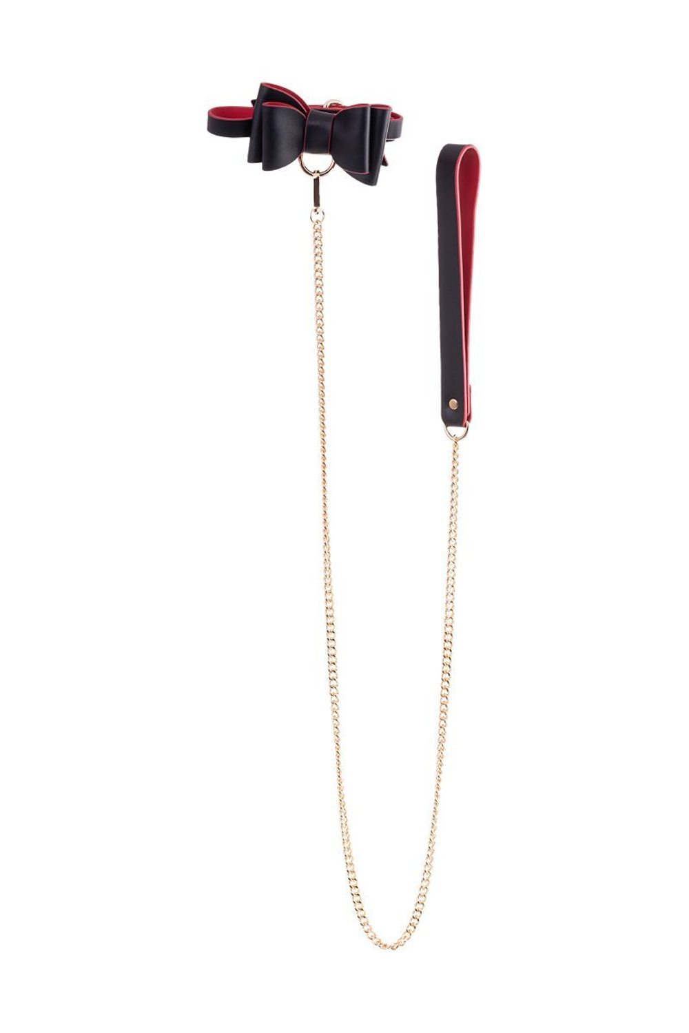 Черно-красный бондажный набор Bow-tie (Цвет: черный с красным)
