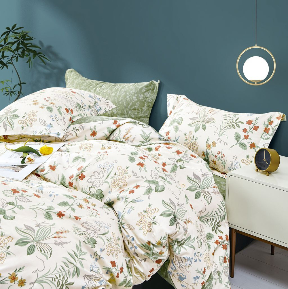 Постельное белье 2 спальное евро Asabella 1998-6