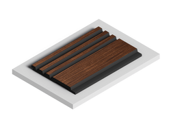 Стеновая панель HiWood декорированная, 270x12 см